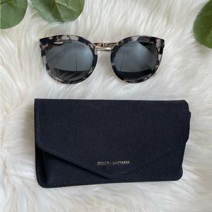 Dolce & Gabbana Eternal 52MM Round Mirrored Sunglasses Beige Tortoise